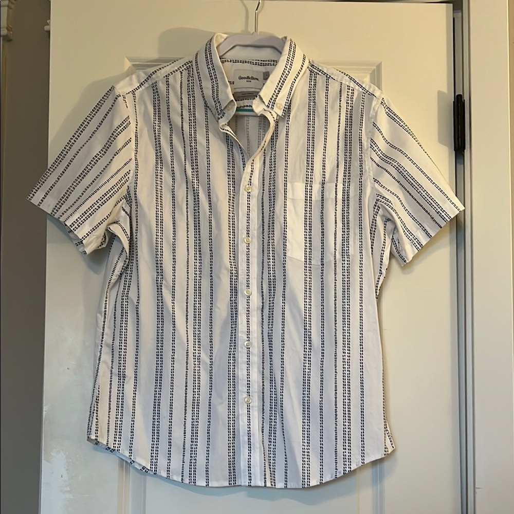 Goodfellow black and white Striped Men's Shirt